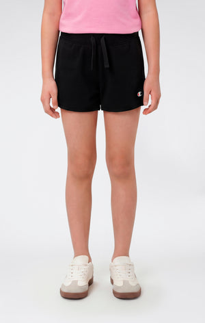 Shorts de algodón acanalado para niña Icons