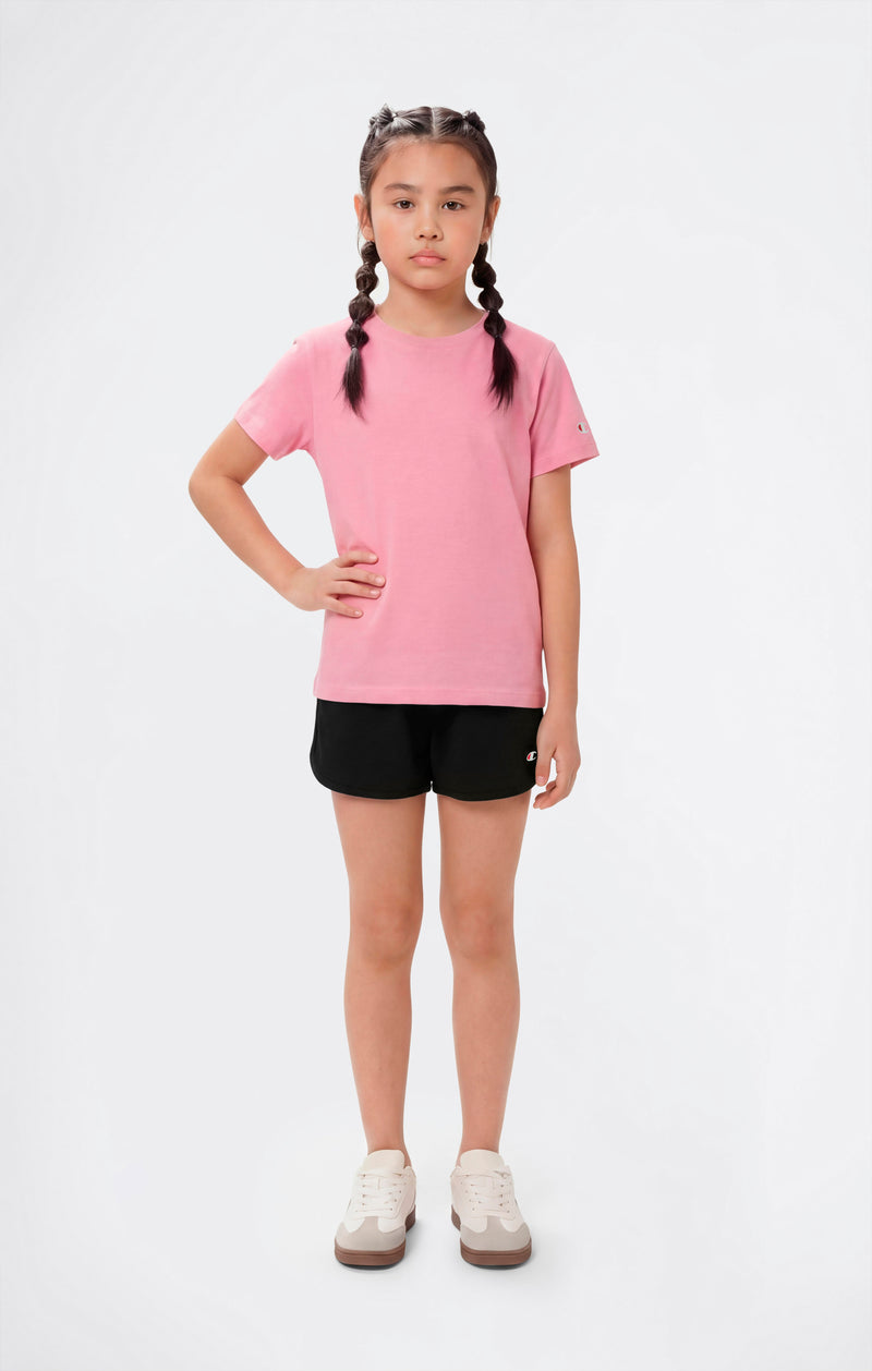 Shorts de algodón acanalado para niña Icons