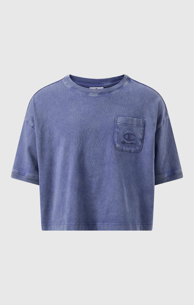 Girls’ Washed Effect Crop T-Shirt Icons