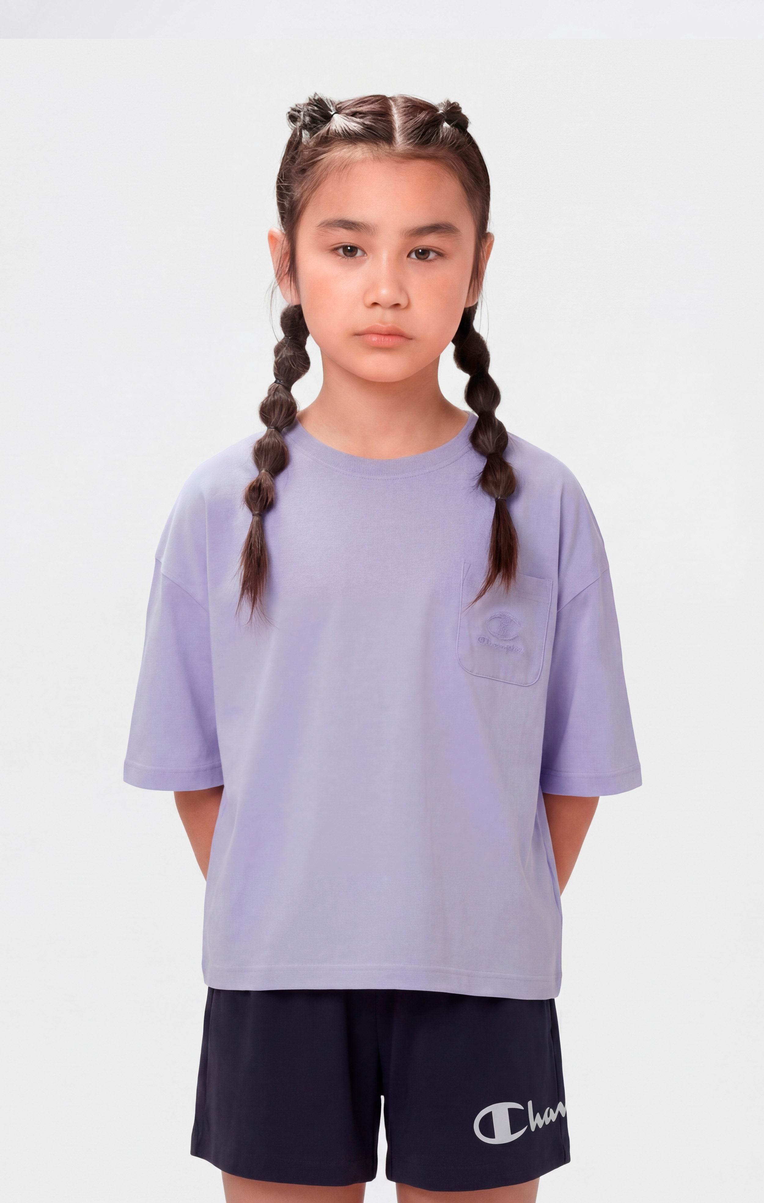 T-shirt crop effet délavé pour fille Icons