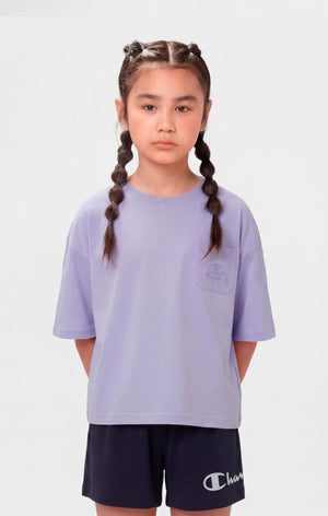 T-shirt crop effet délavé pour fille Icons