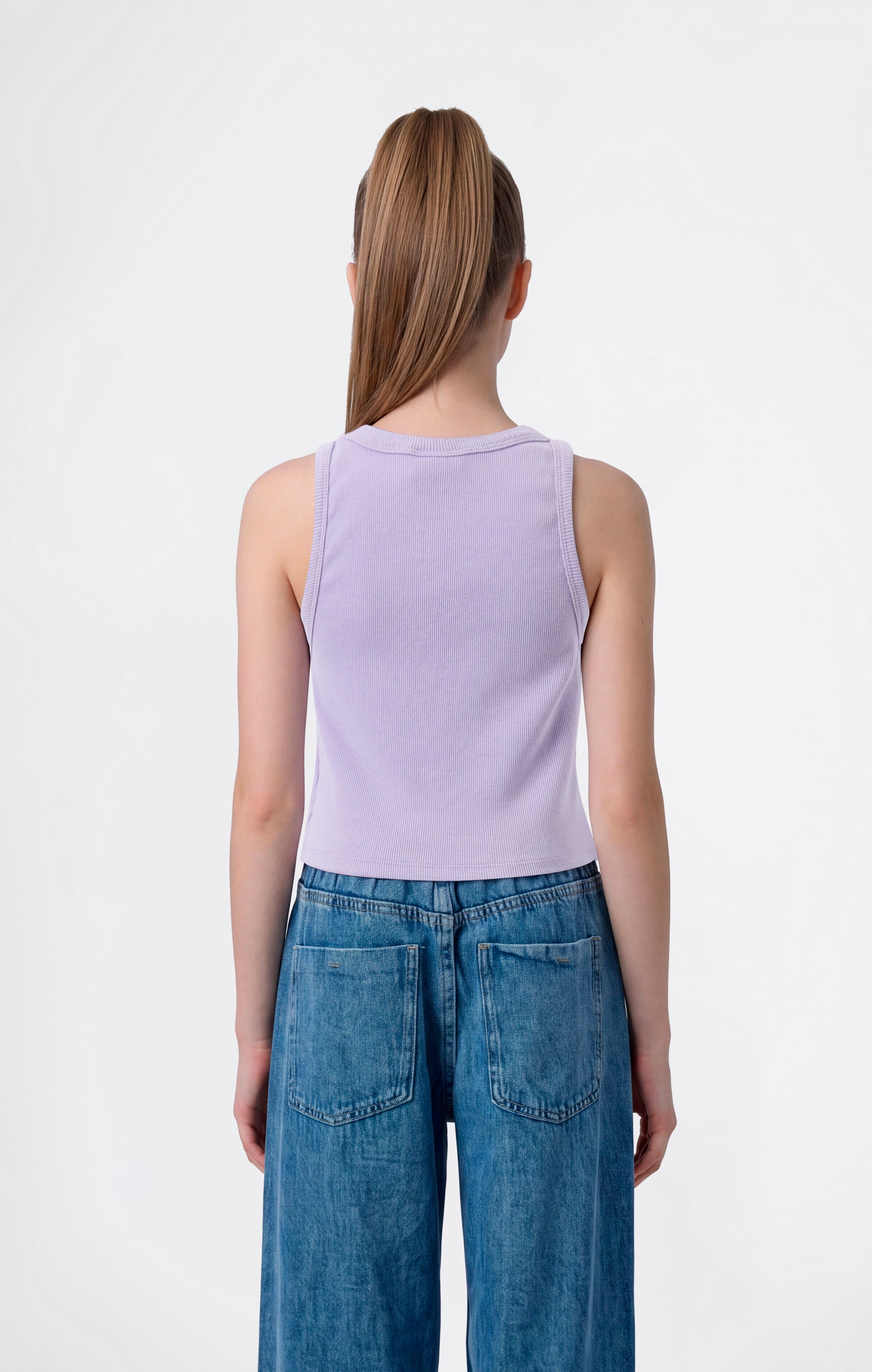Canotta Effetto Slavato da Bambina Icons