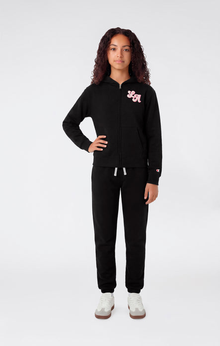 Girls’ Hooded Full Zip Sweatshirt and Pants Tracksuit with Graphic