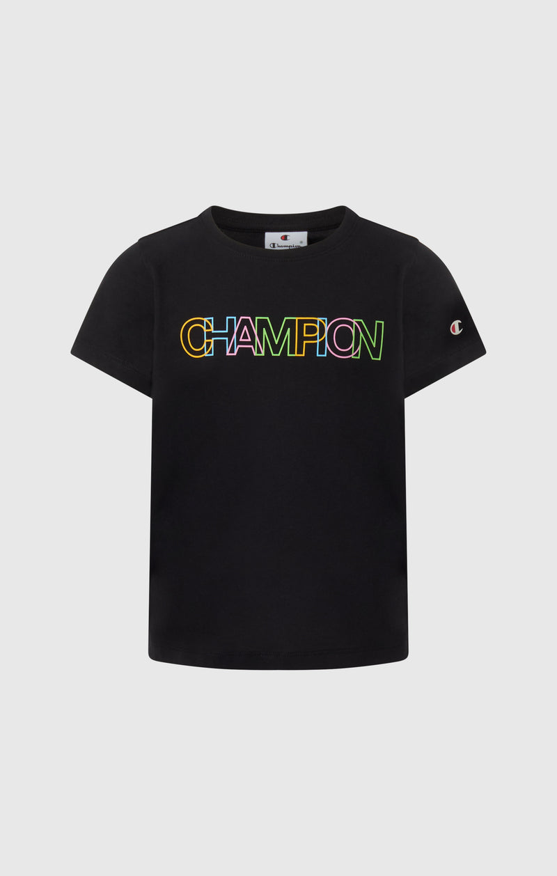 T-shirt Col Rond avec Graphique pour Fille