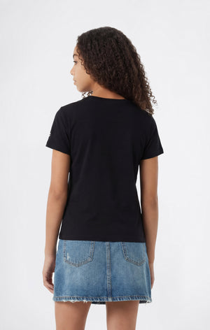 T-shirt Col Rond avec Graphique pour Fille