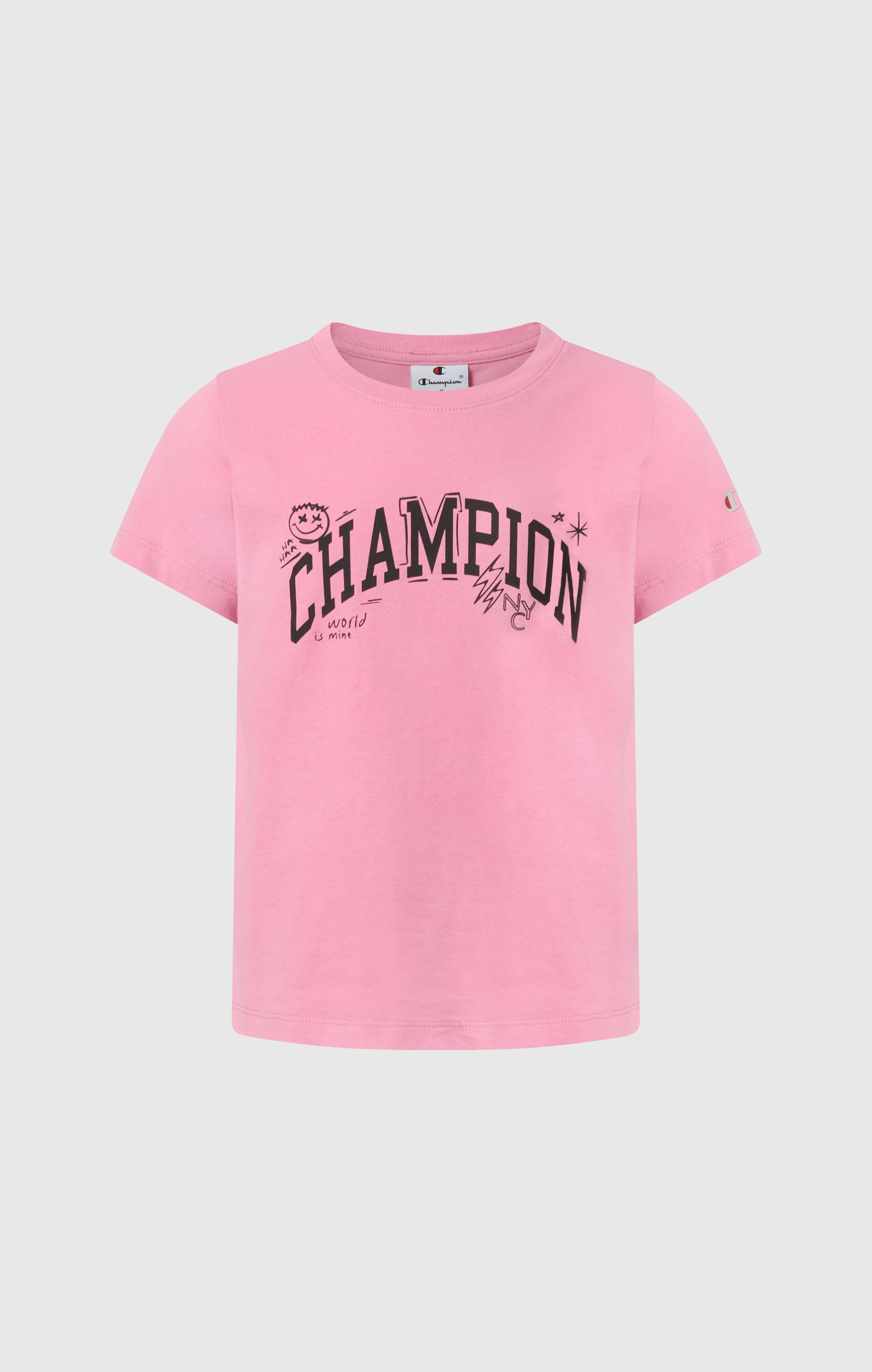 T-shirt Col Rond avec Graphique pour Fille