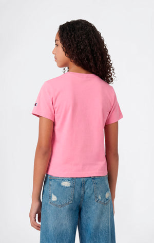 T-shirt Col Rond avec Graphique pour Fille