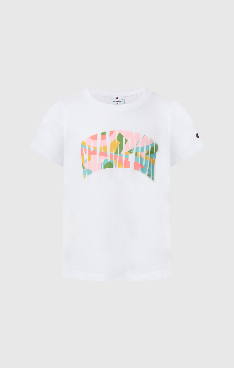 T-shirt Col Rond avec Graphique pour Fille