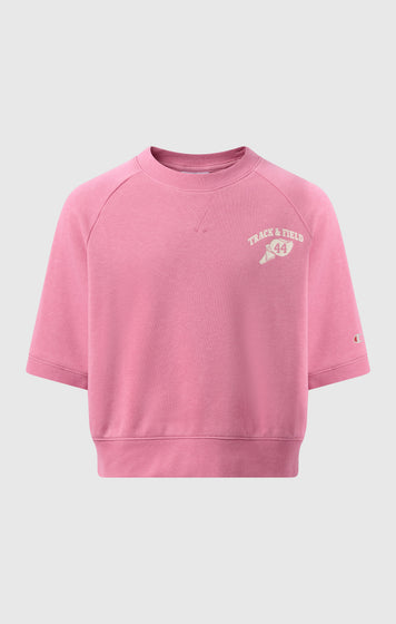 Kurzarm-Sweatshirt für Mädchen Icons