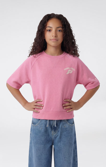 Kurzarm-Sweatshirt für Mädchen Icons