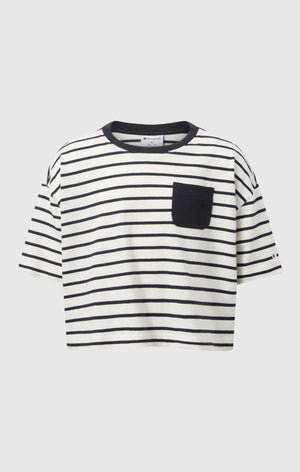 T-shirt rayée oversize pour fille Icons