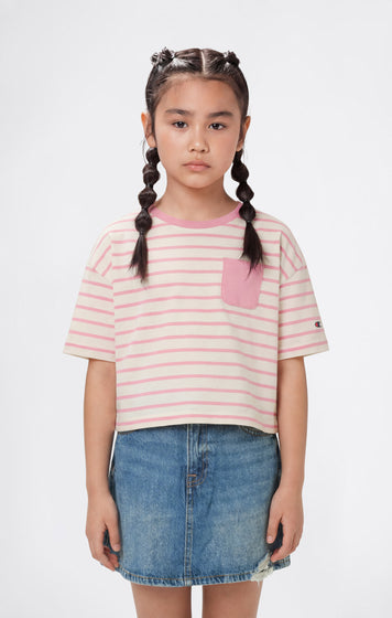 Girls’ Oversized Striped T-Shirt Icons