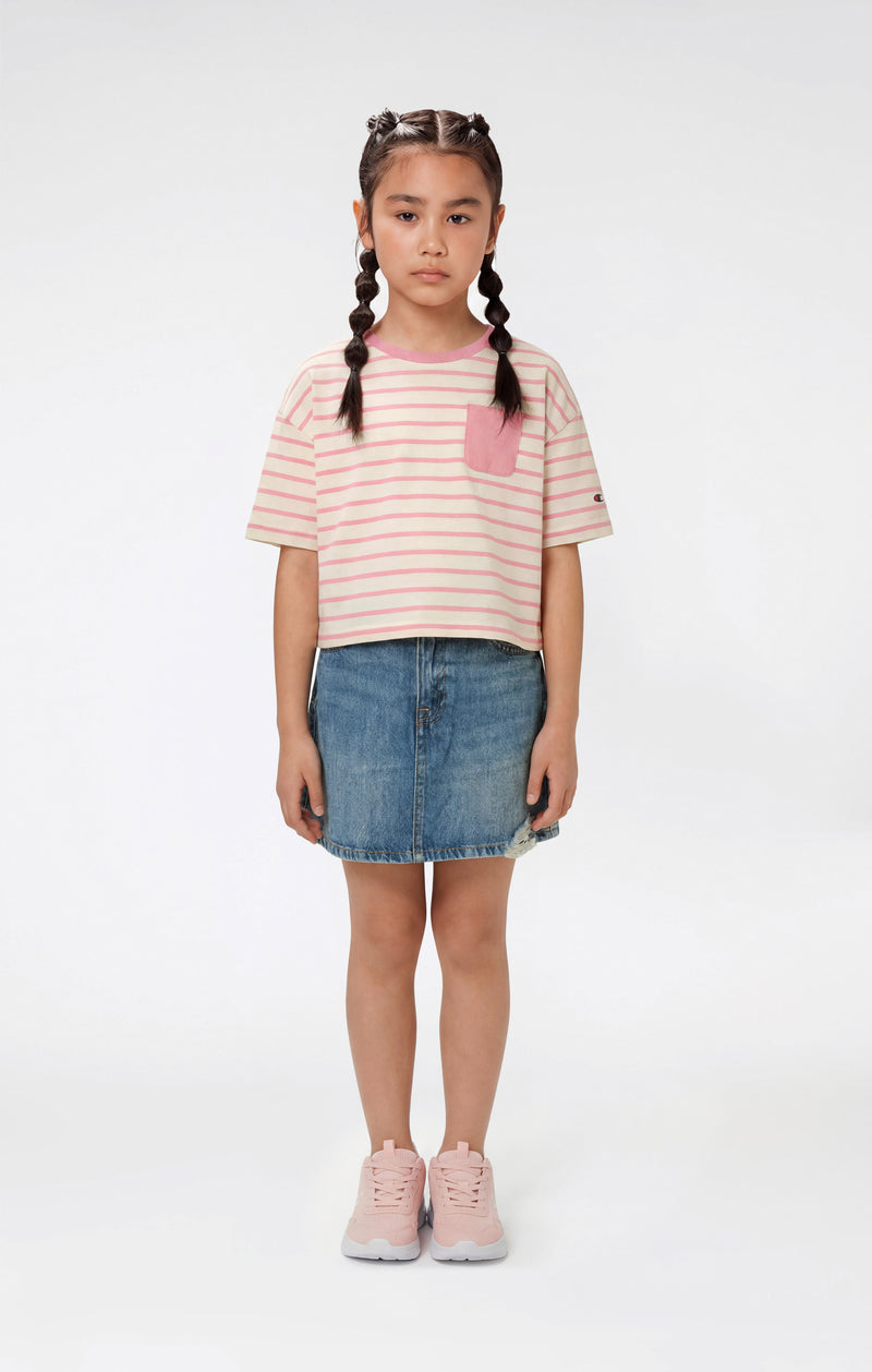 T-shirt rayée oversize pour fille Icons