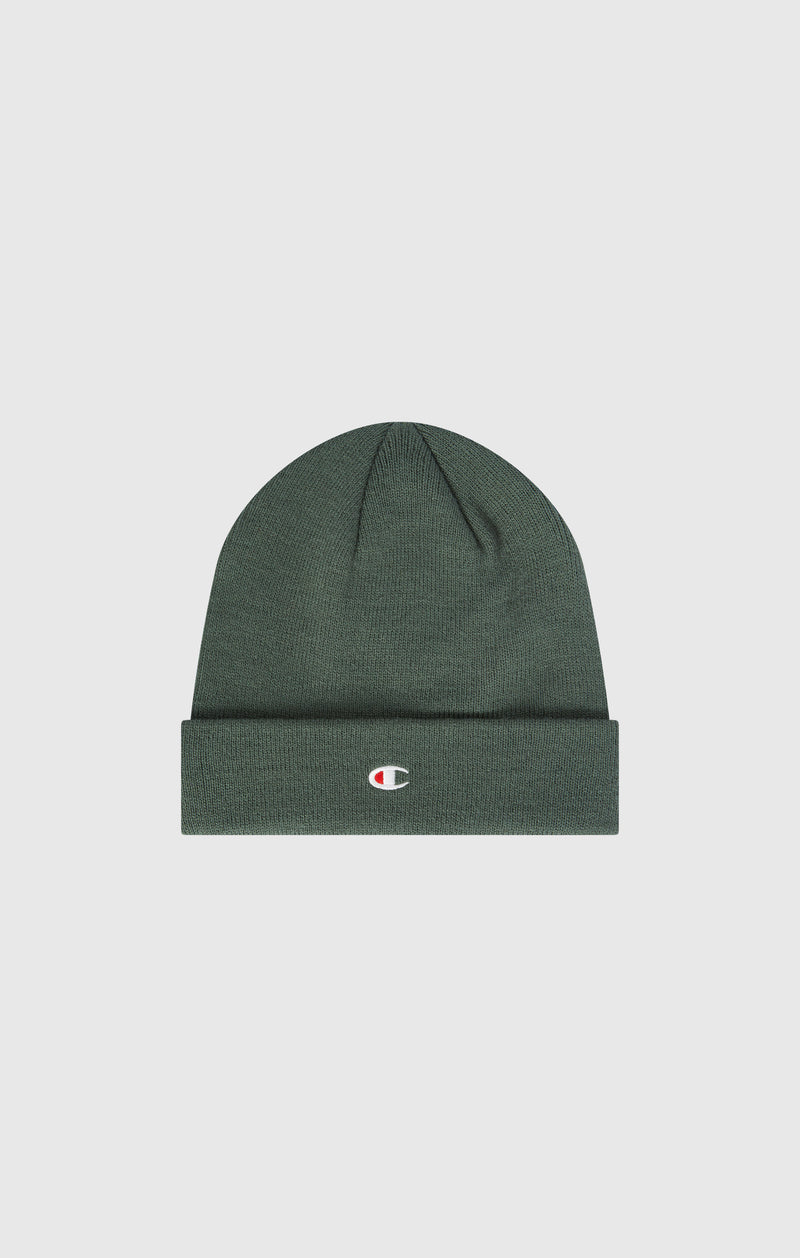 Embroidered C Logo Beanie Cap Military Green lifestyle caps