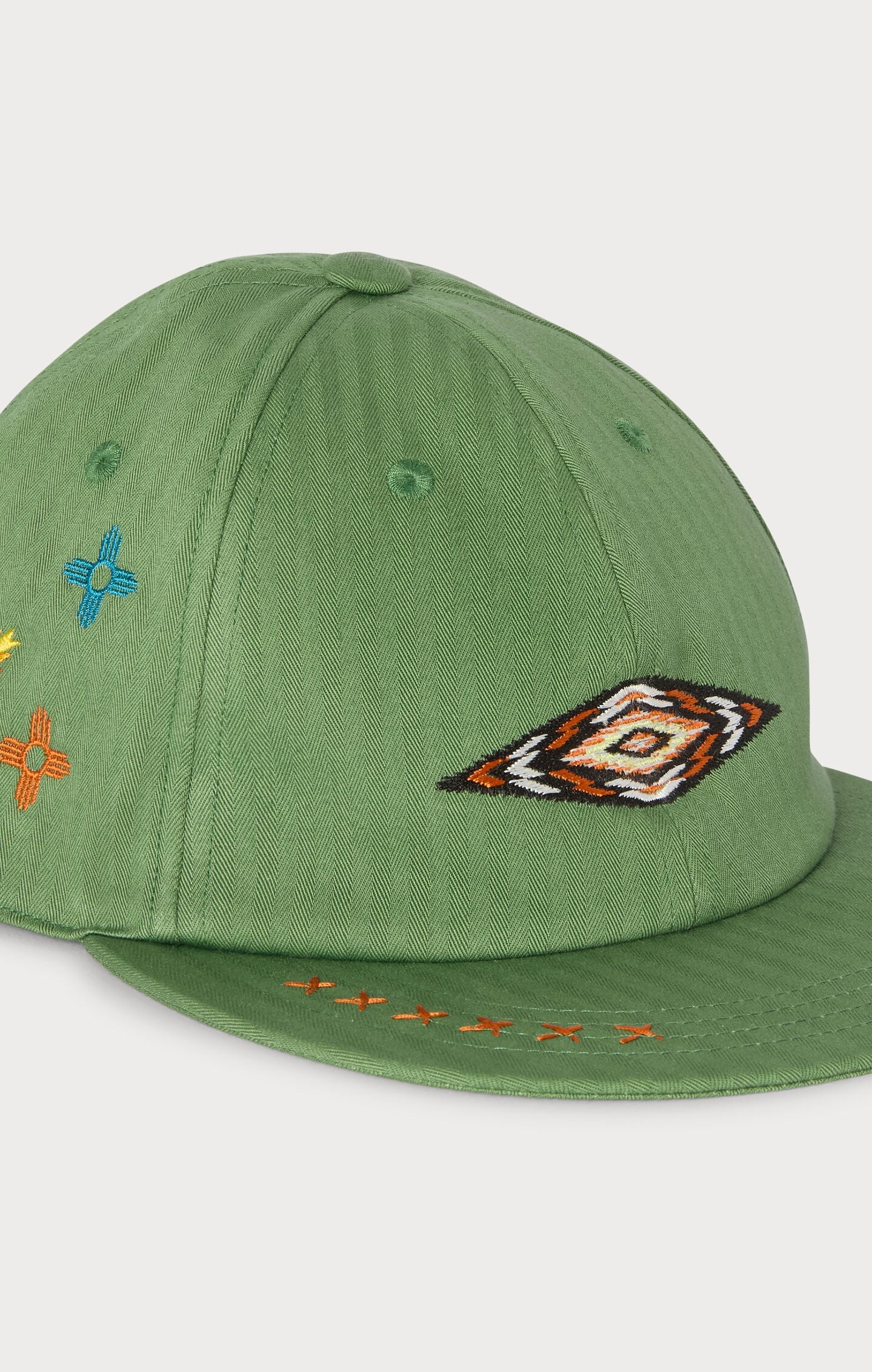 Herringbone Cotton Baseball Cap