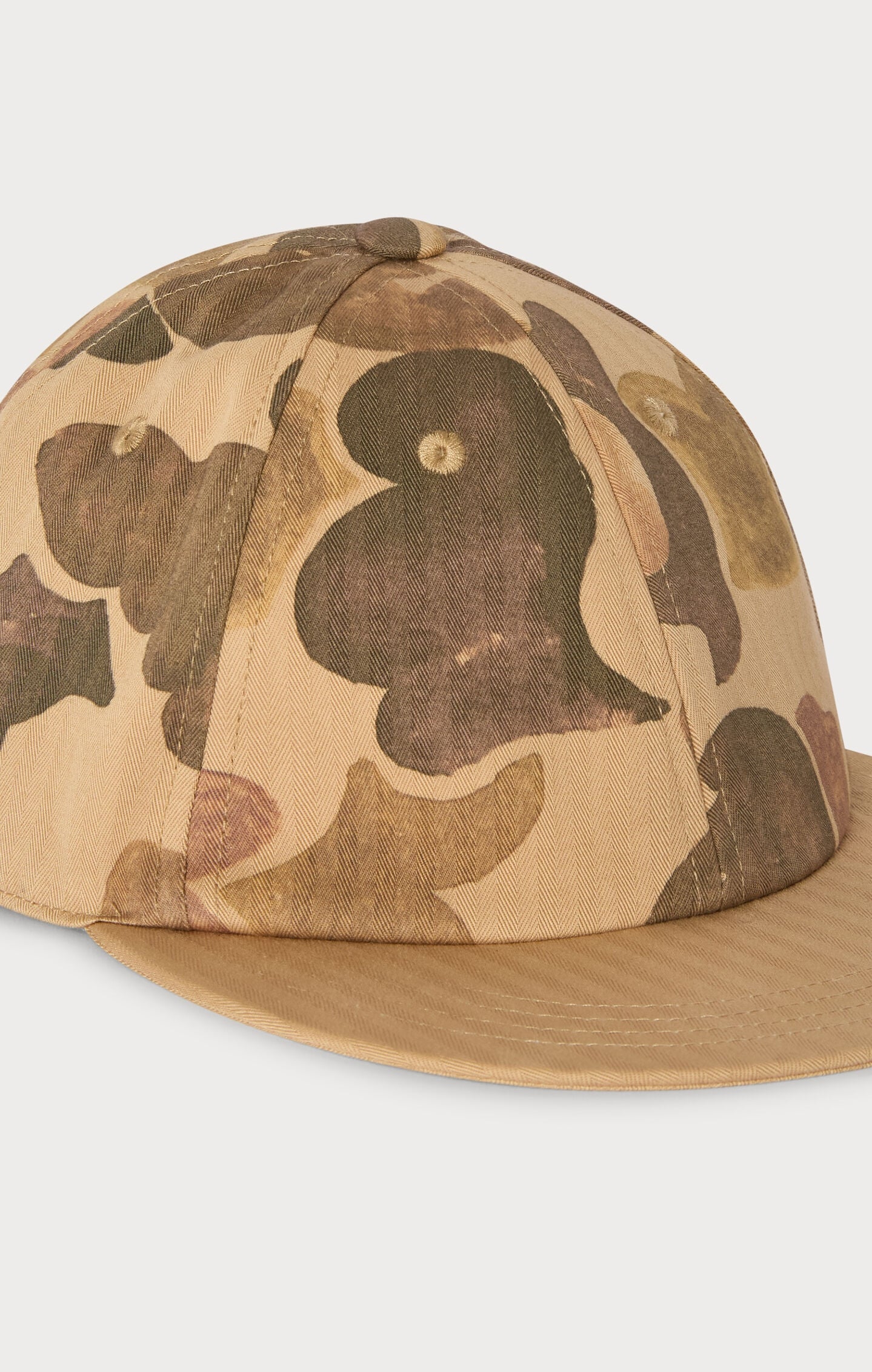 Cappellino da baseball in cotone a spina di pesce