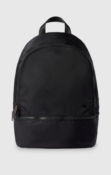 Satin Backpack with Bottom Compartment