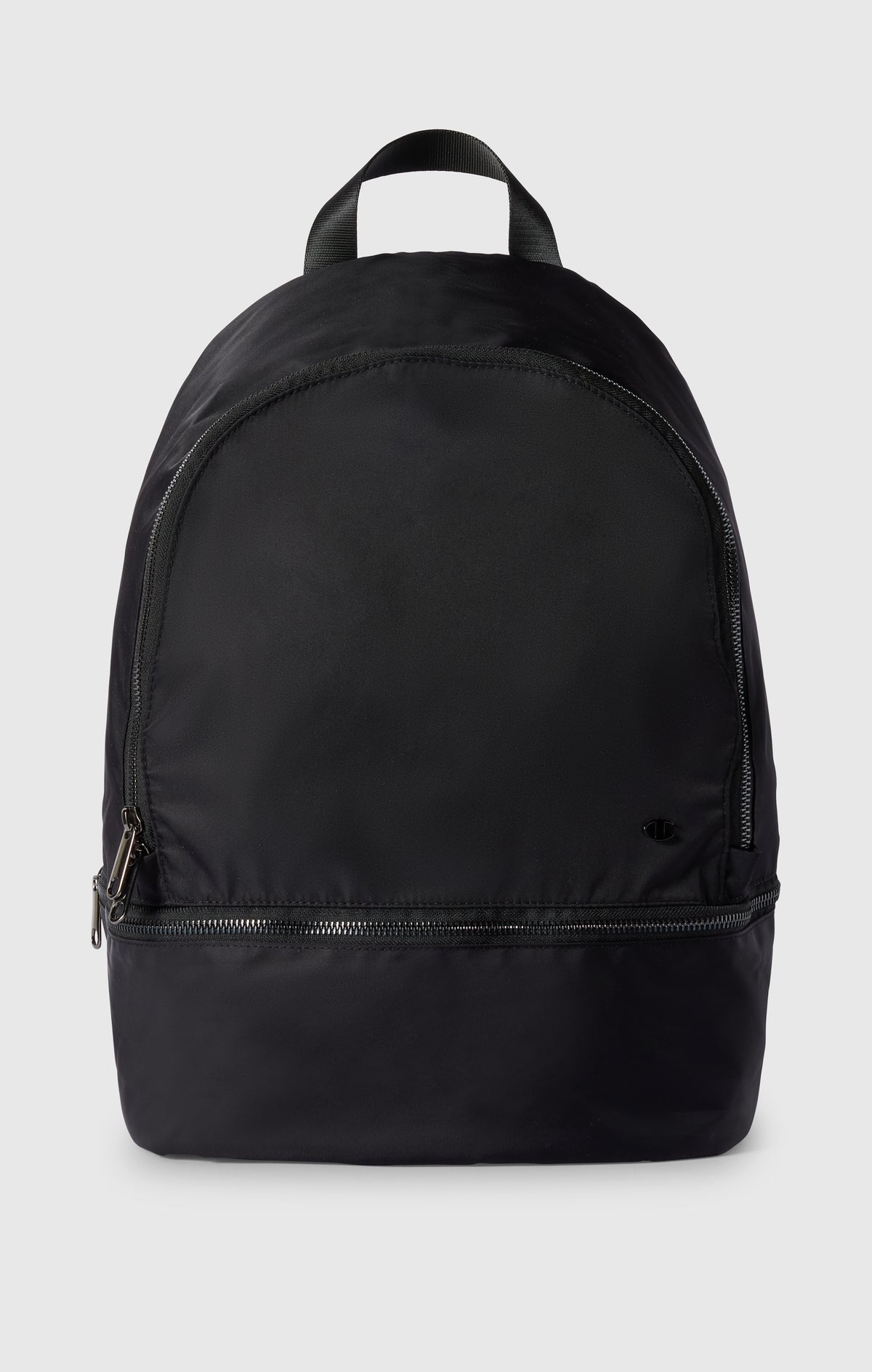 Satin Backpack with Bottom Compartment