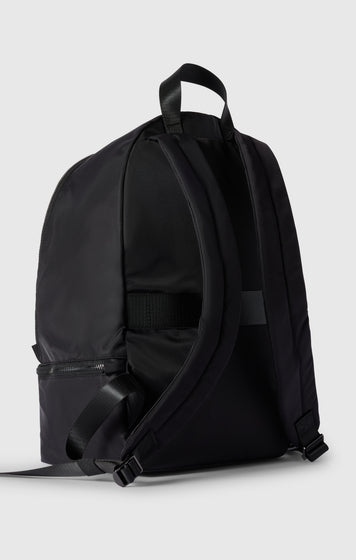 Satin Backpack with Bottom Compartment