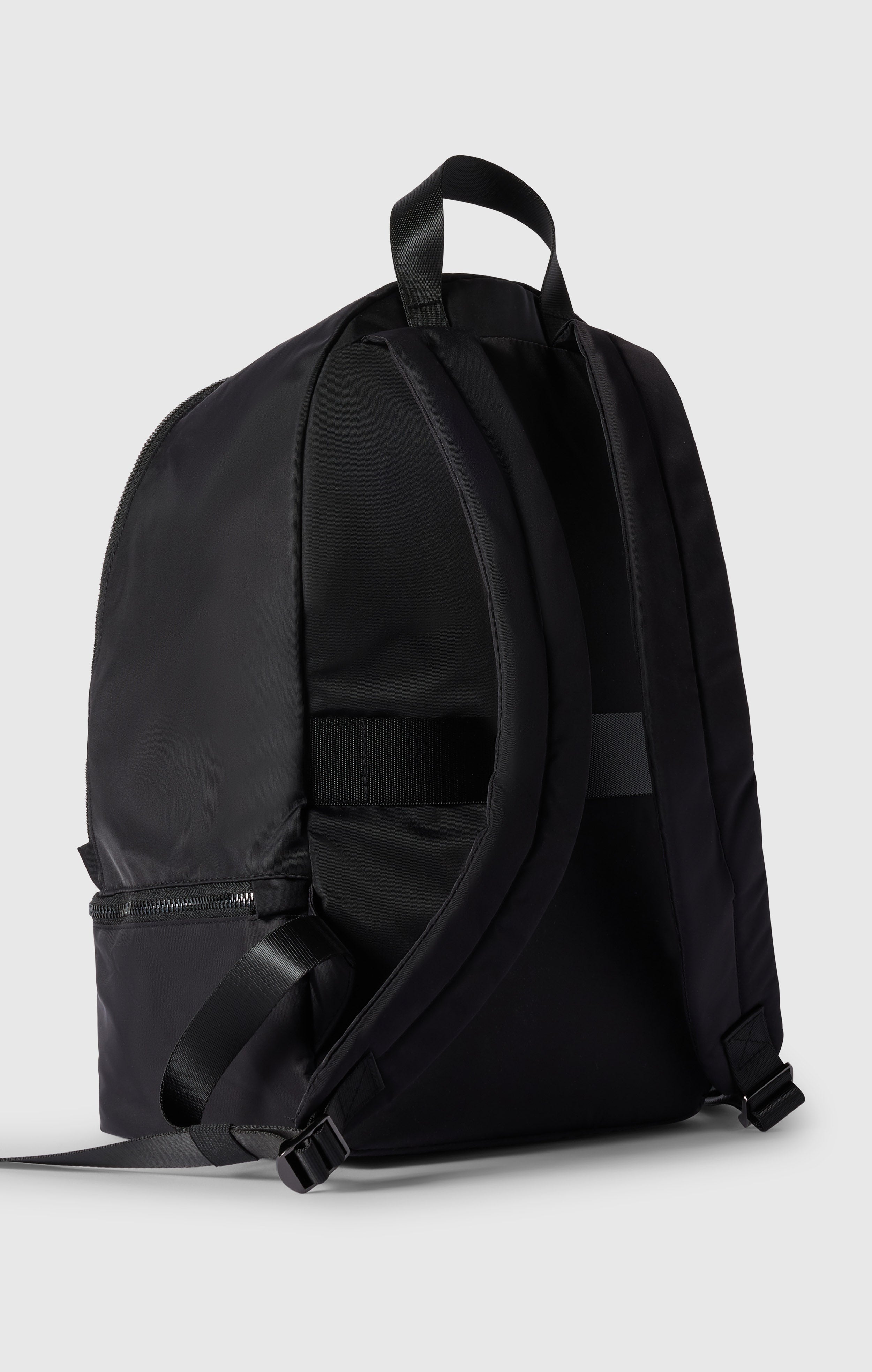 Satin Backpack with Bottom Compartment