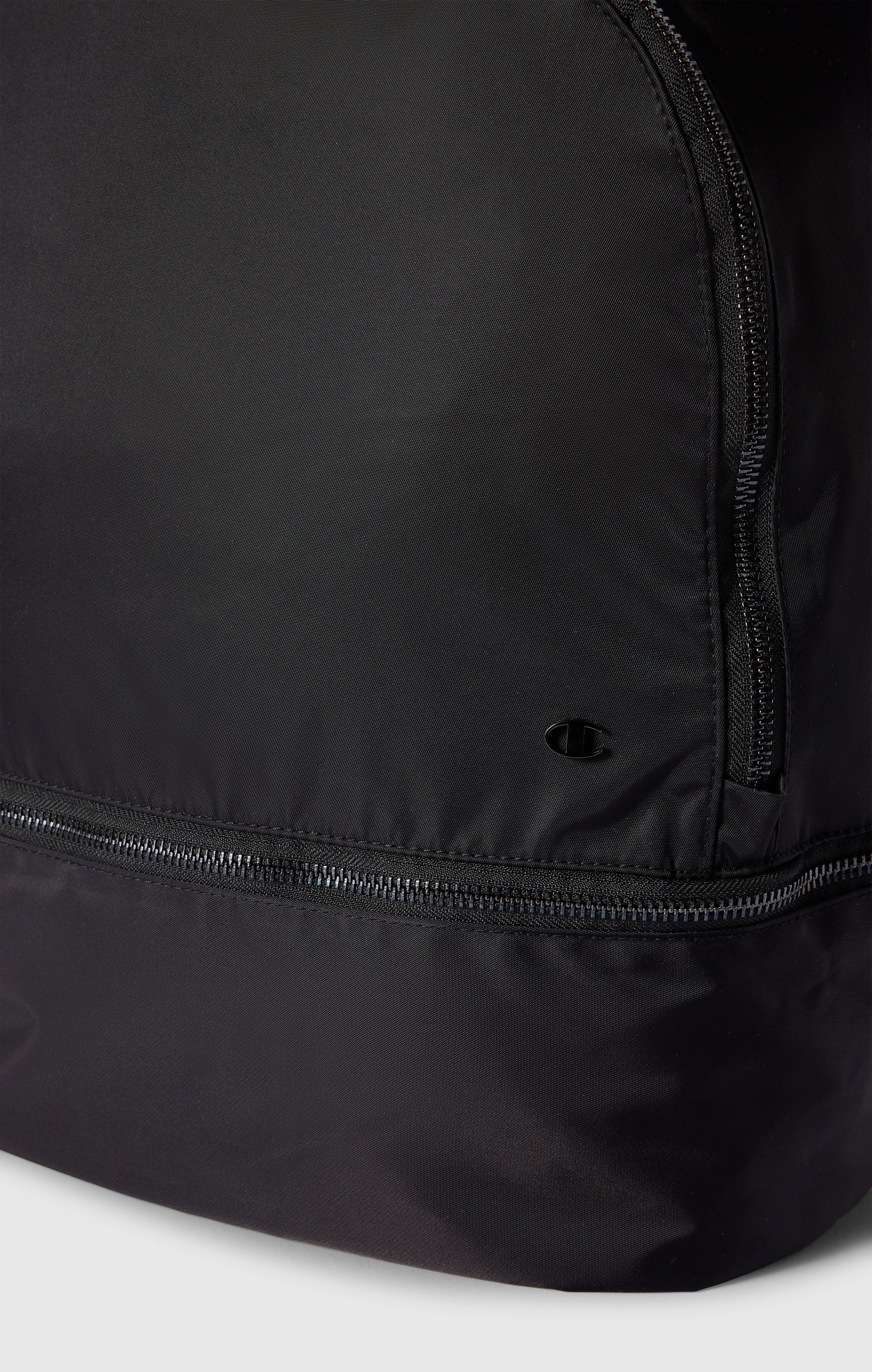 Satin Backpack with Bottom Compartment