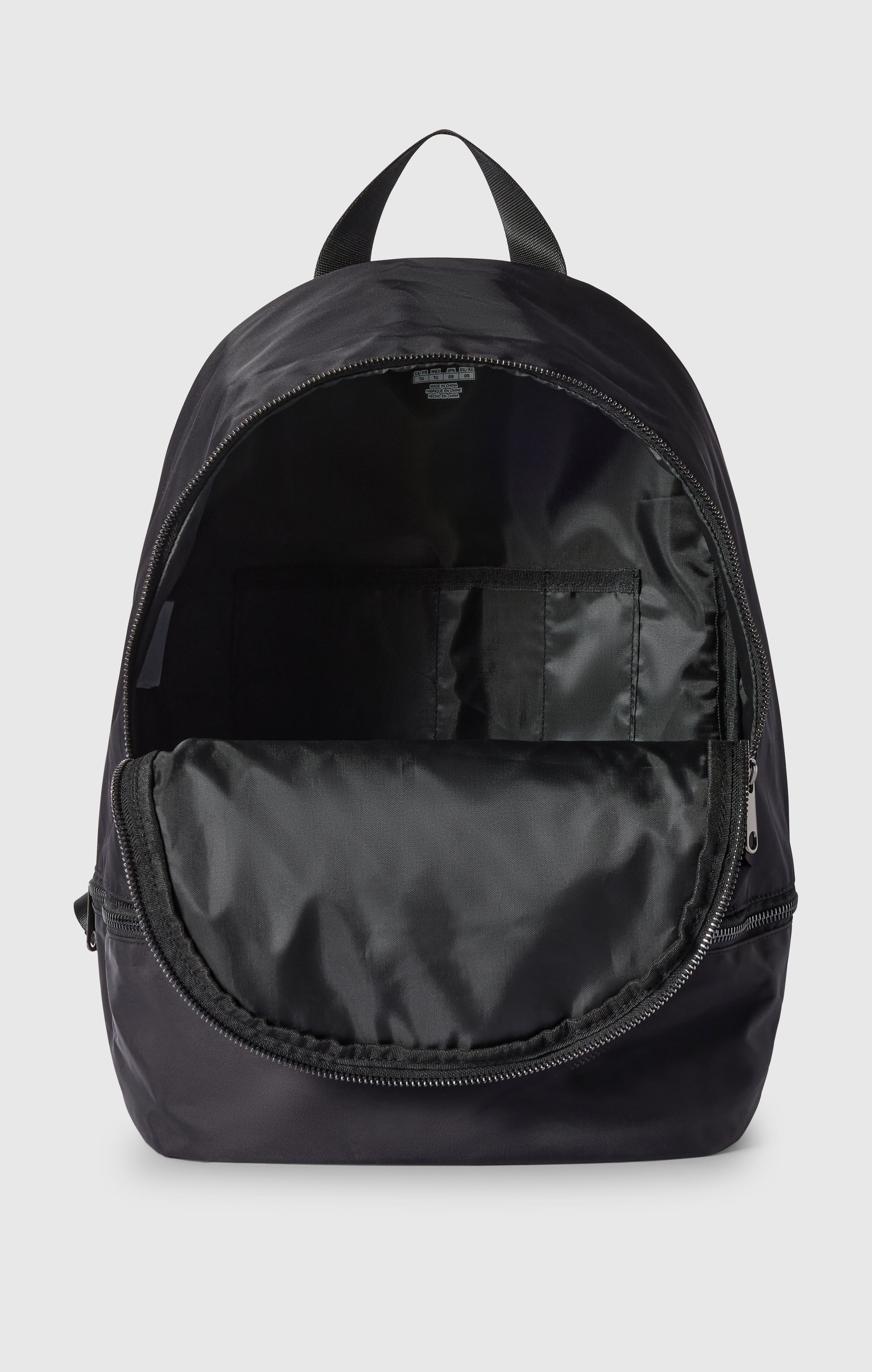 Satinierten Rucksack mit Unterem Fach