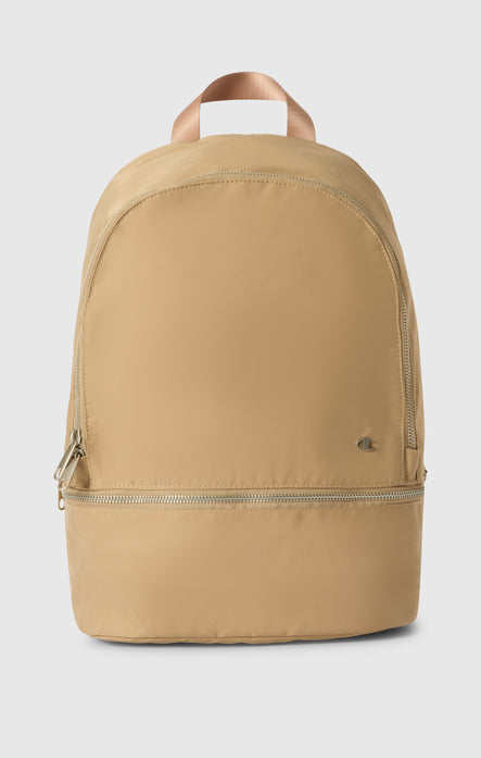 Satin Backpack with Bottom Compartment