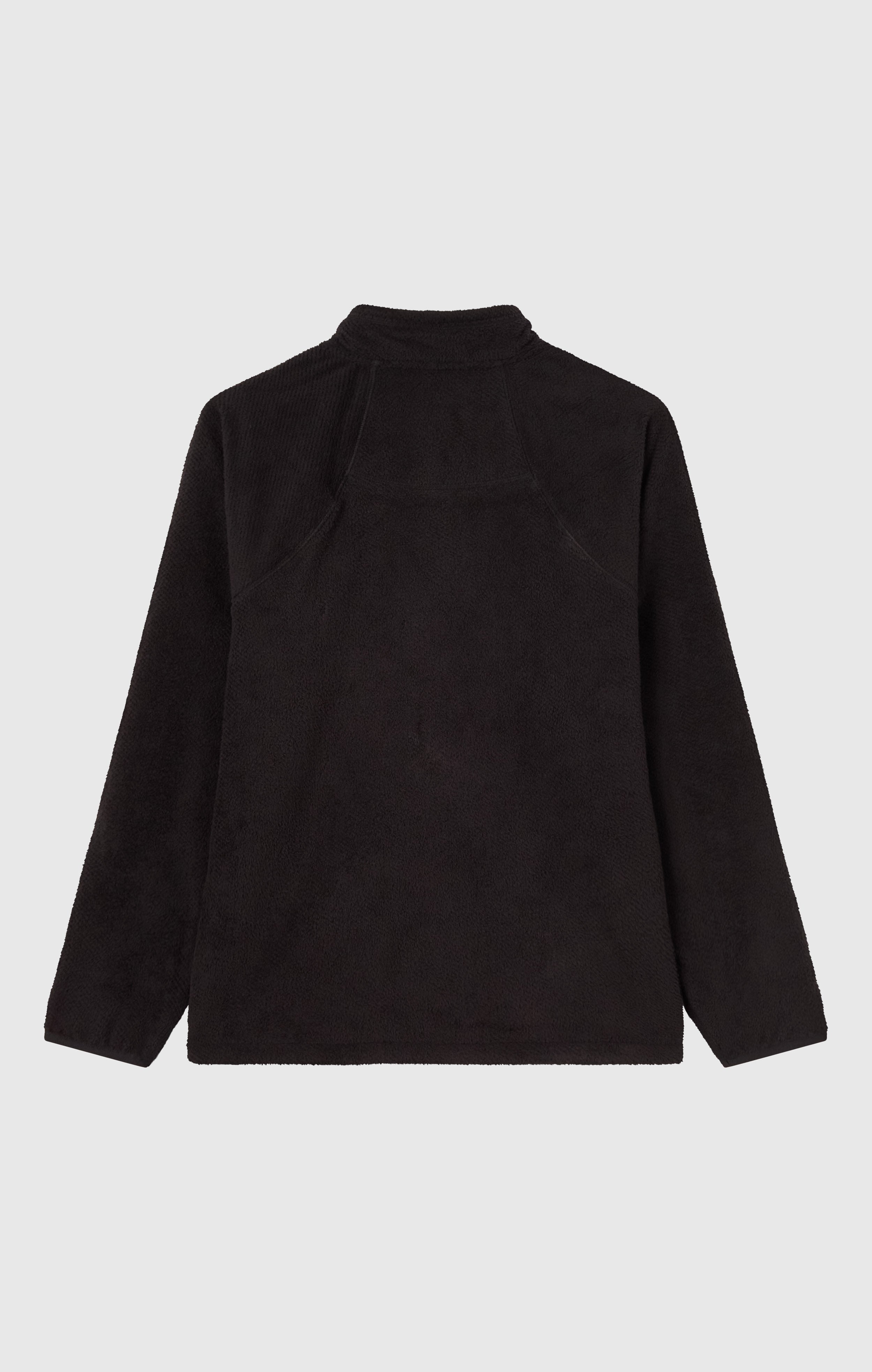 Felpa Mezza Zip con Interno Felpato Unisex Black Edition