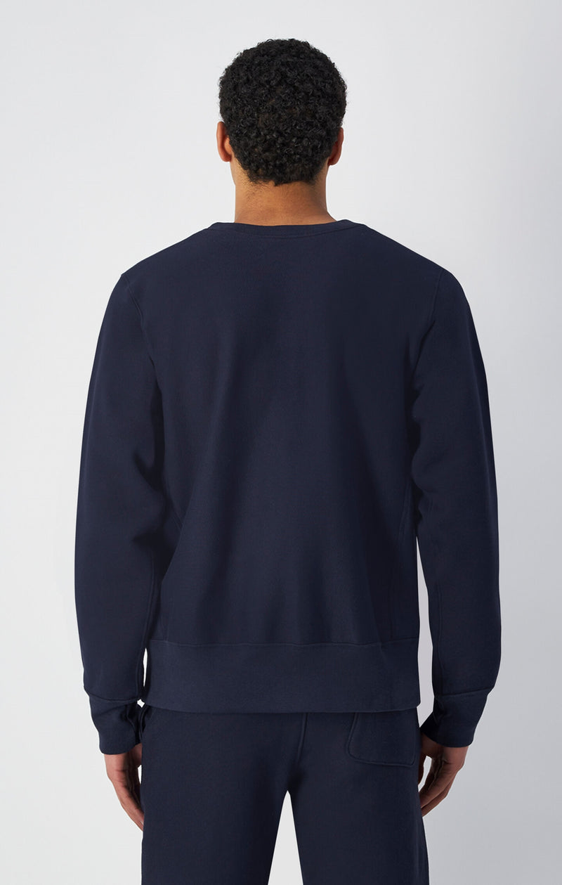 Reverse Weave Crewneck Sweatshirt Made In USA