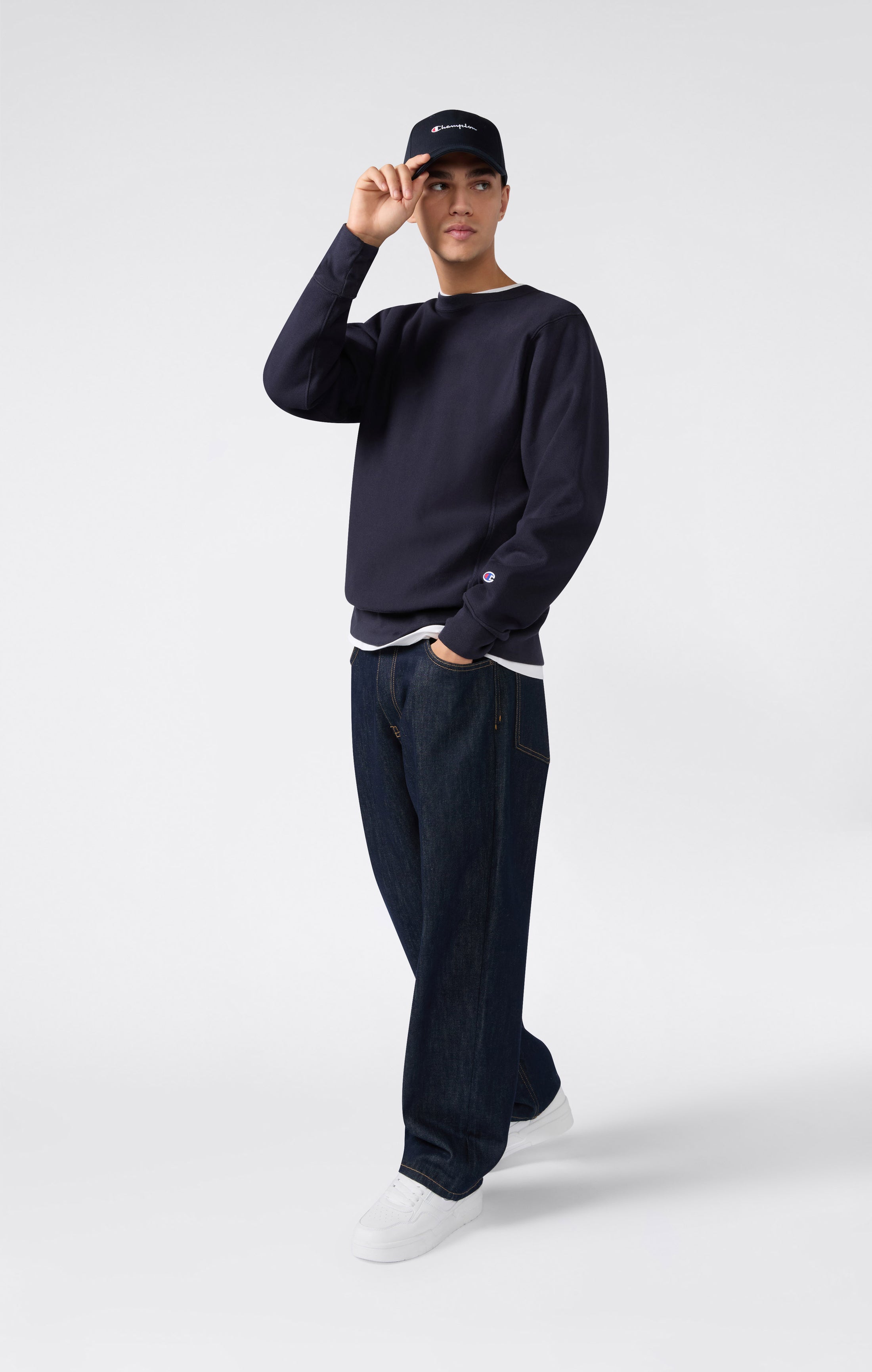 Herren Reverse Weave Sweatshirt mit angerautem Innenmaterial Made in USA