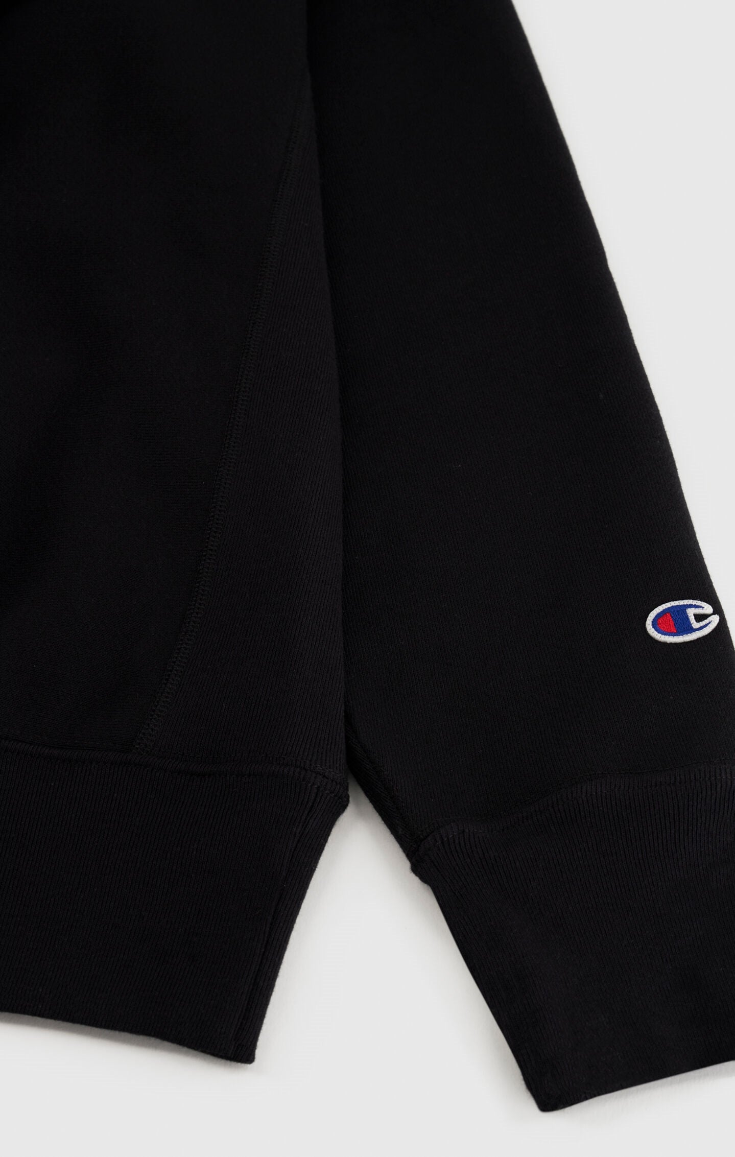 Reverse Weave Hooded Sweatshirt Made In USA Black made in
