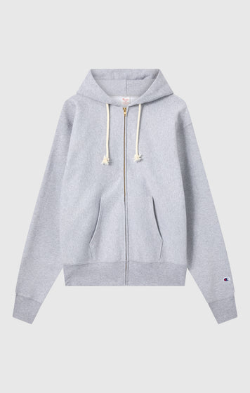 Men's Fleece Reverse Weave Zip Hooded Sweatshirt Made in USA