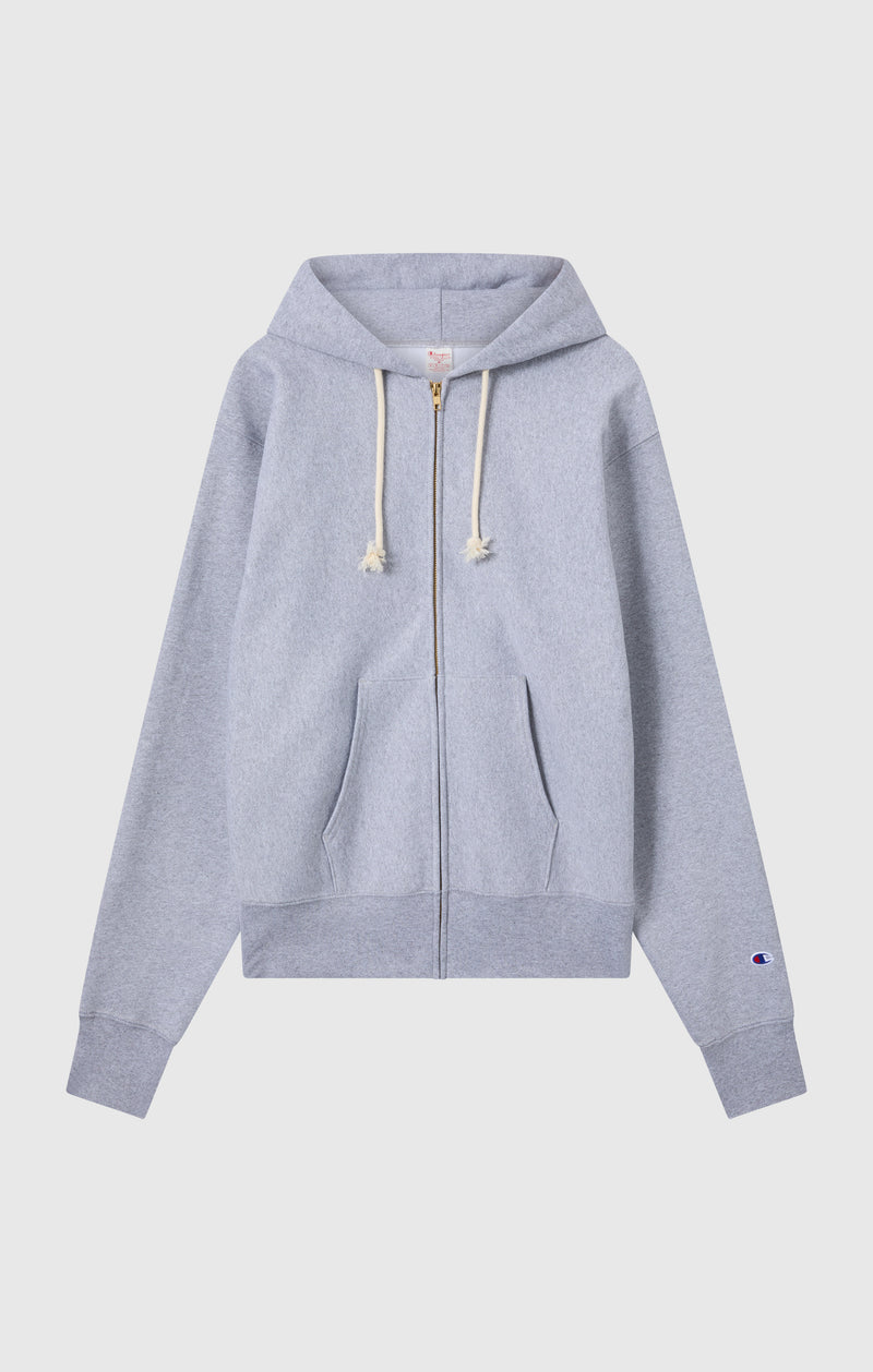 Men's Fleece Reverse Weave Zip Hooded Sweatshirt Made in USA