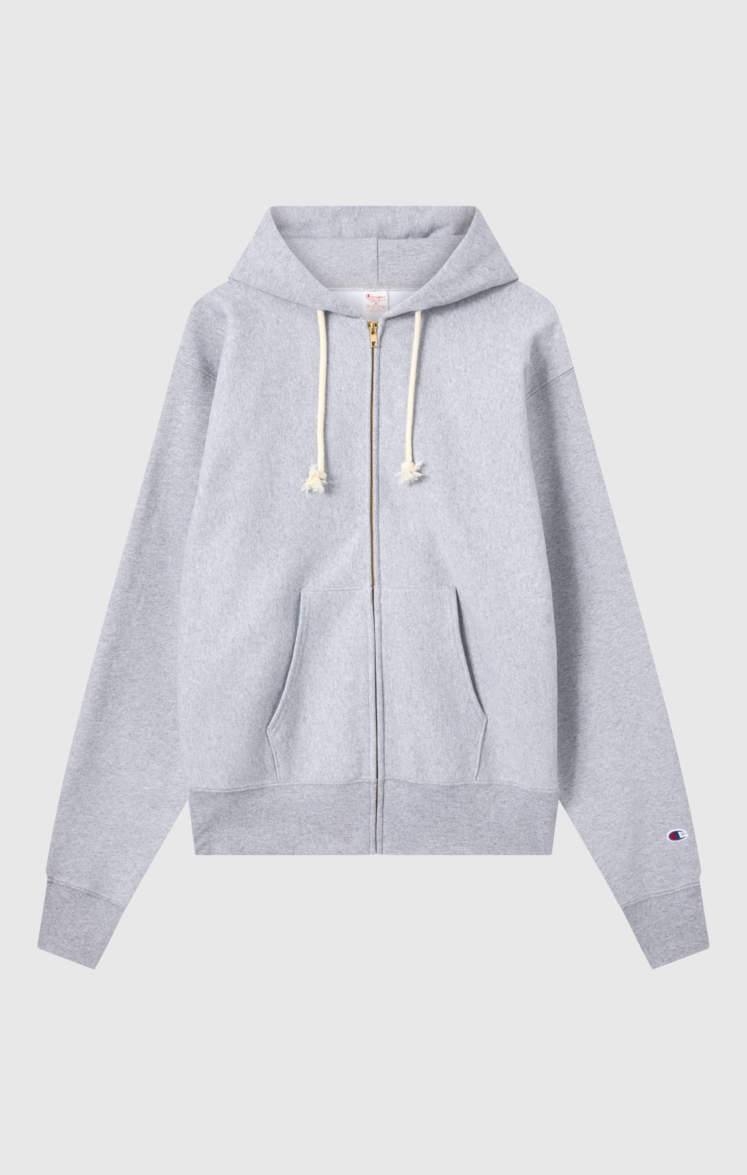 Men's Fleece Reverse Weave Zip Hooded Sweatshirt Made in USA