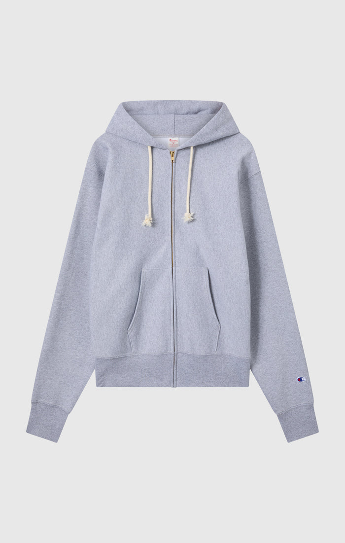 Men's Fleece Reverse Weave Zip Hooded Sweatshirt Made in USA