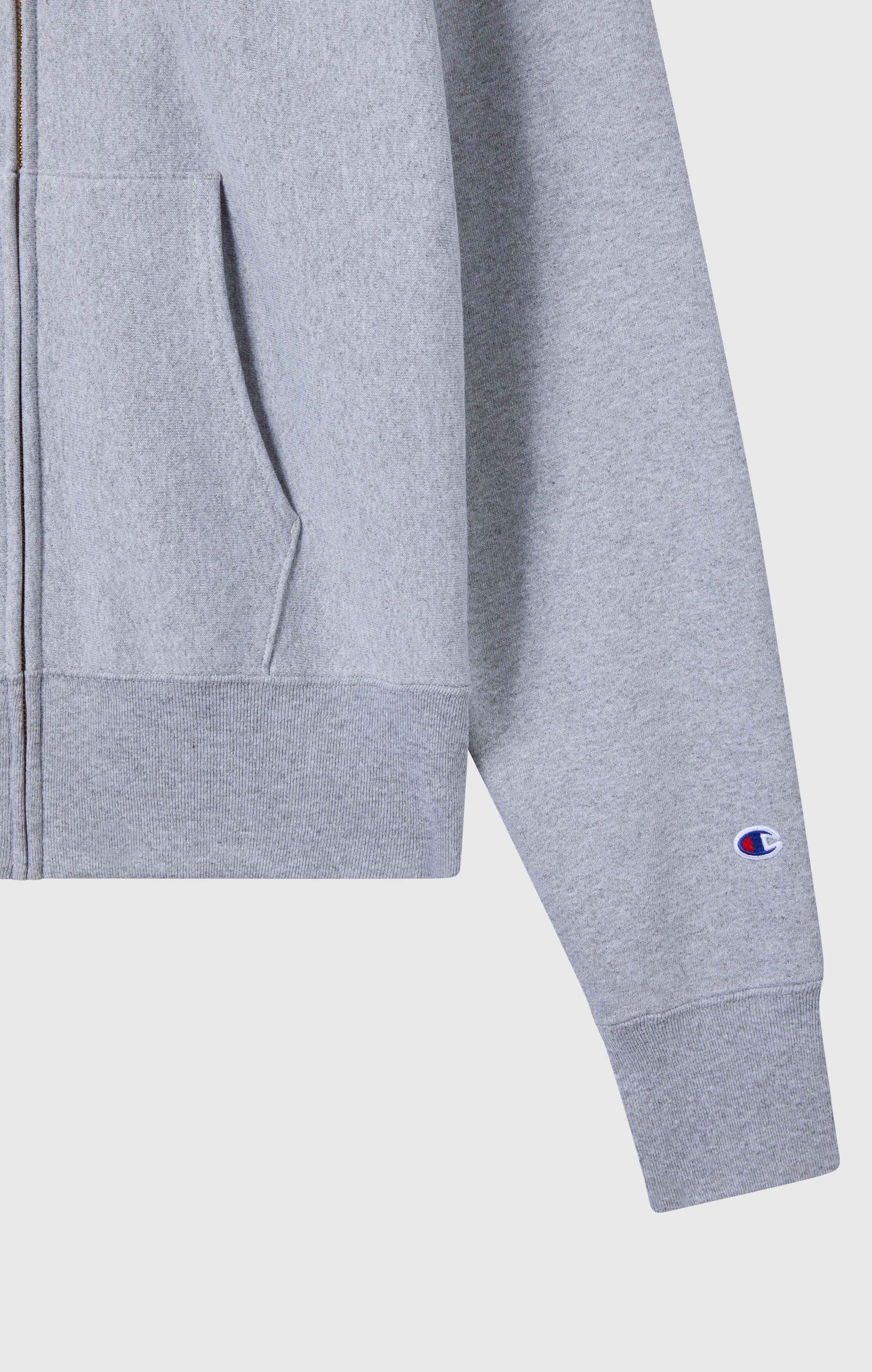 Men's Fleece Reverse Weave Zip Hooded Sweatshirt Made in USA