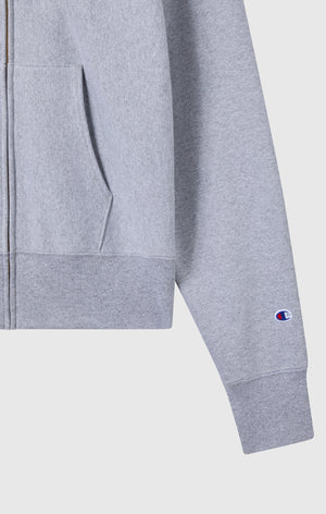 Men's Fleece Reverse Weave Zip Hooded Sweatshirt Made in USA