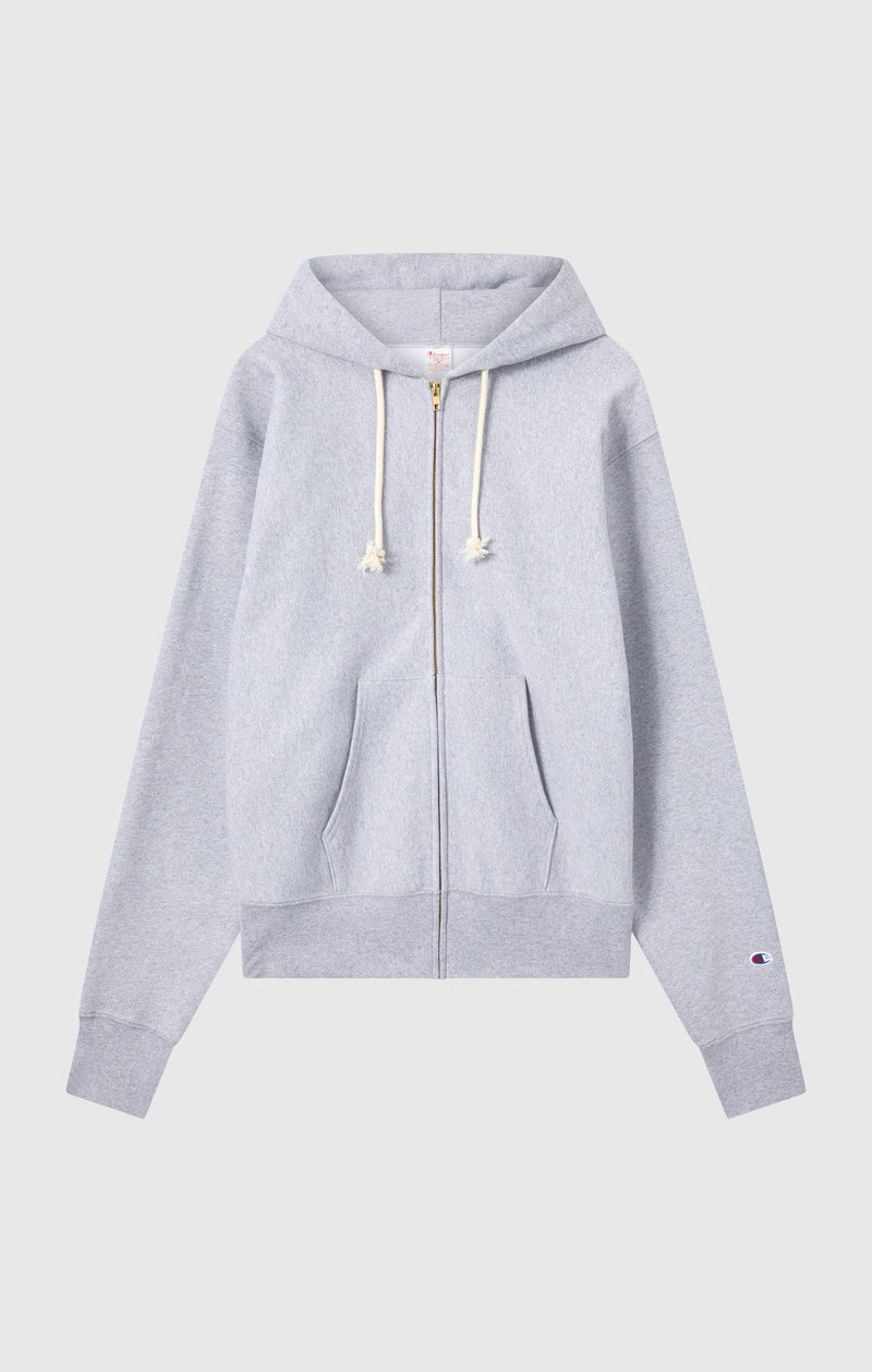 Sweat à Capuche Zippé Reverse Weave avec Intérieur Gratté Homme Made in USA