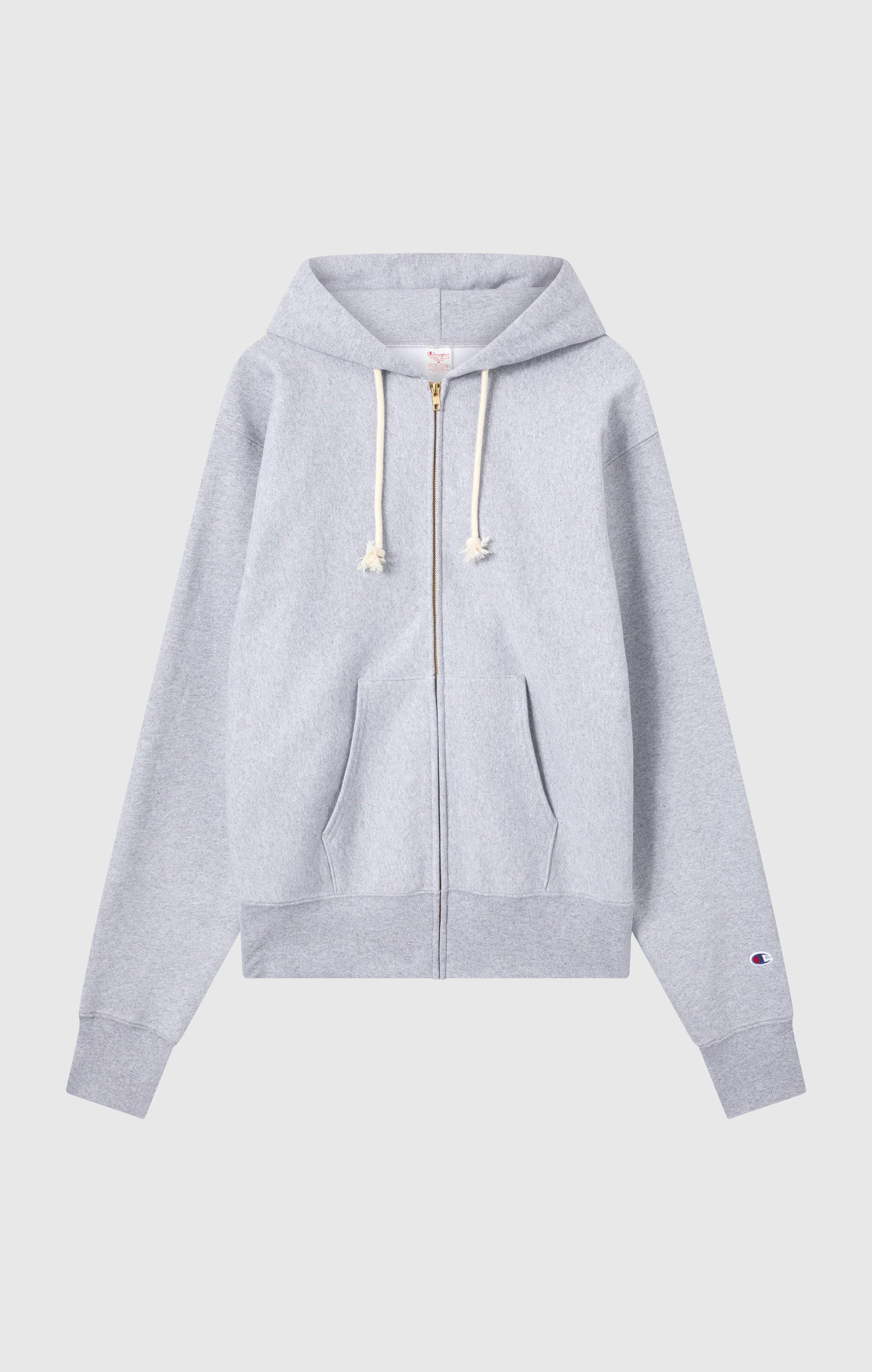 Sweat à Capuche Zippé Reverse Weave avec Intérieur Gratté Homme Made in USA