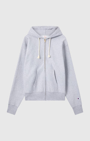 Sweat à Capuche Zippé Reverse Weave avec Intérieur Gratté Homme Made in USA