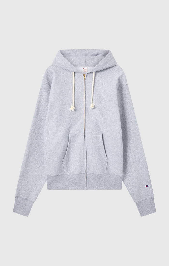 Men's Fleece Reverse Weave Zip Hooded Sweatshirt Made in USA