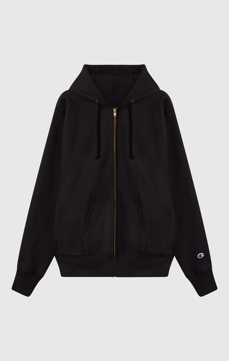 Sweat à Capuche Zippé Reverse Weave avec Intérieur Gratté Homme Made in USA