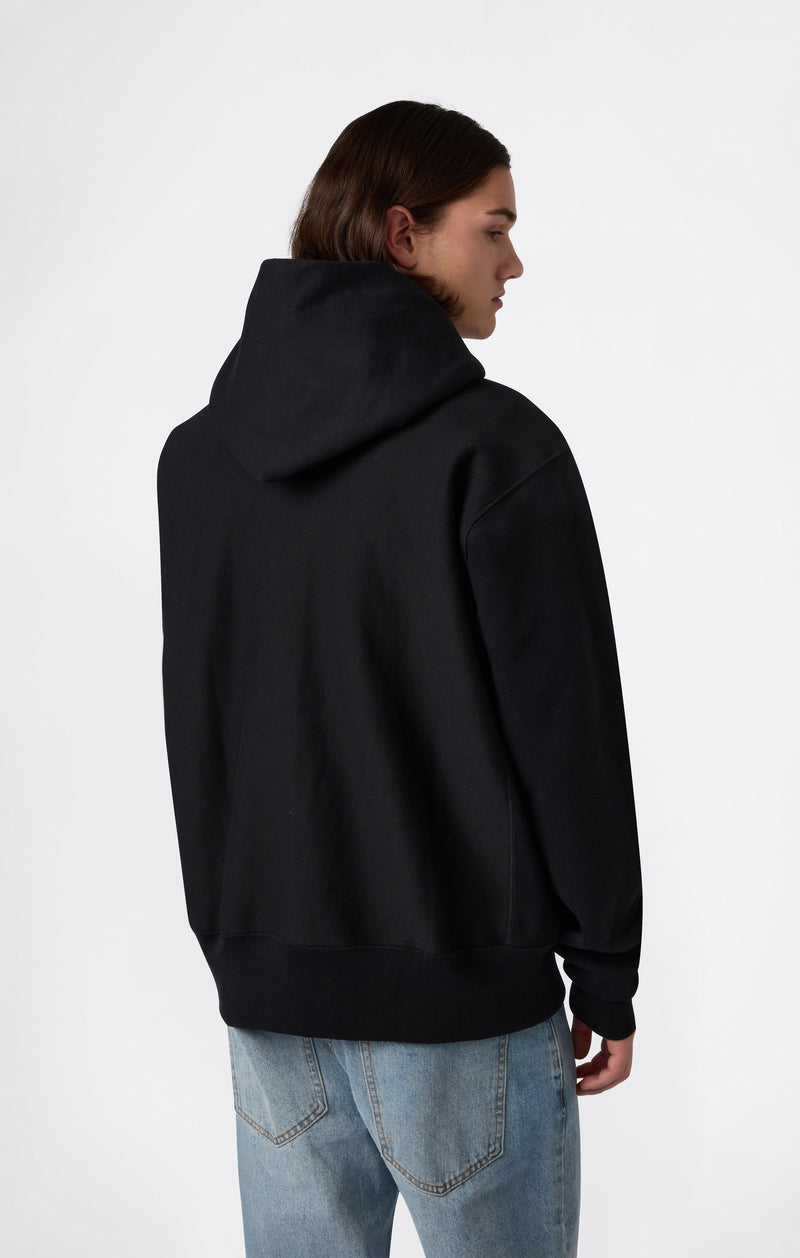 Men's Fleece Reverse Weave Zip Hooded Sweatshirt Made in USA