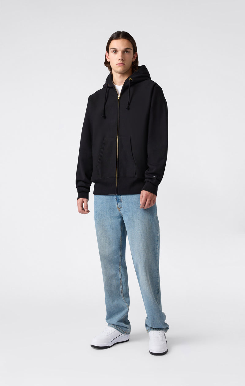 Men's Fleece Reverse Weave Zip Hooded Sweatshirt Made in USA