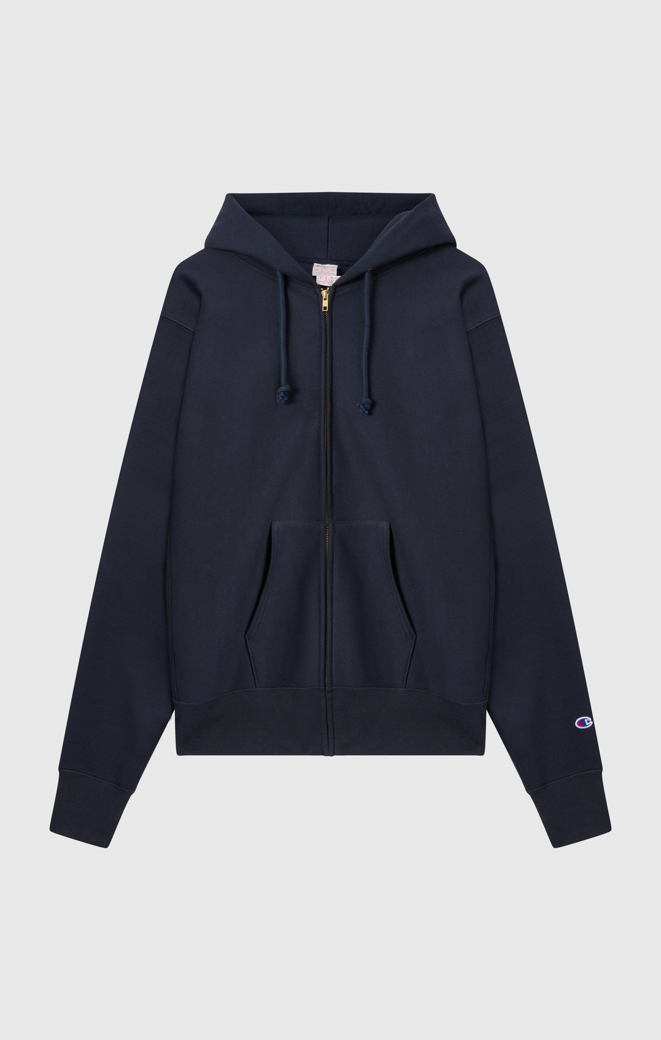 Men's Fleece Reverse Weave Zip Hooded Sweatshirt Made in USA