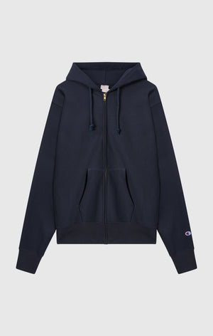 Men's Fleece Reverse Weave Zip Hooded Sweatshirt Made in USA