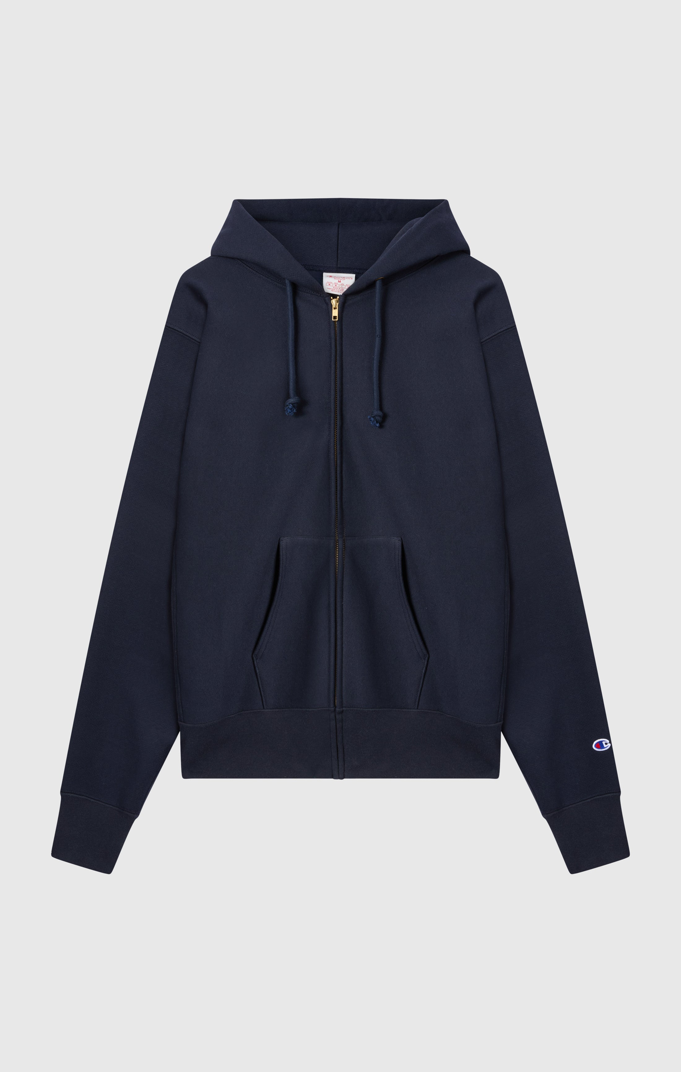 Sweat à Capuche Zippé Reverse Weave avec Intérieur Gratté Homme Made in USA