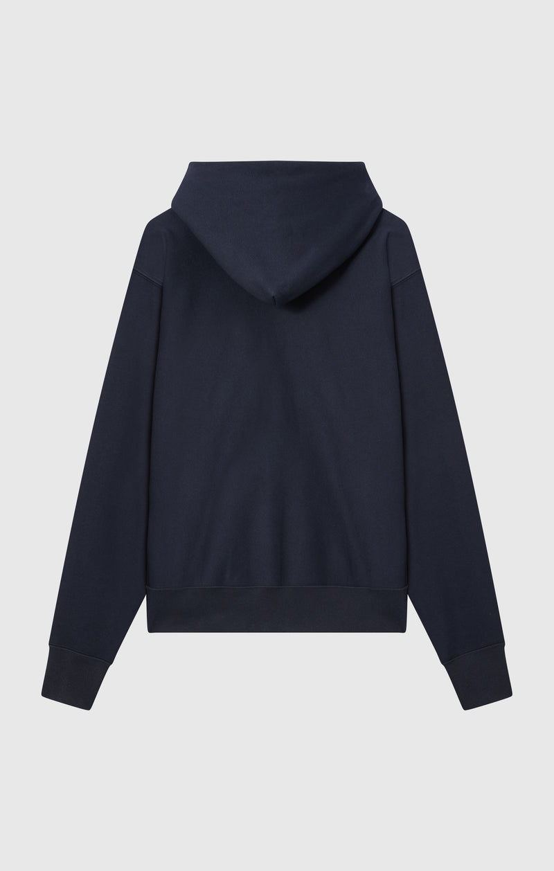 Men's Fleece Reverse Weave Zip Hooded Sweatshirt Made in USA