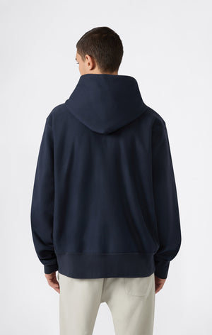 Sweat à Capuche Zippé Reverse Weave avec Intérieur Gratté Homme Made in USA