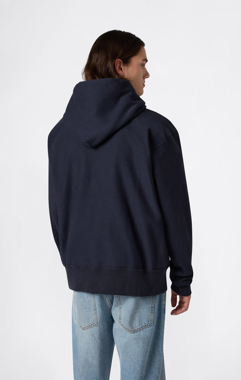 Men's Fleece Reverse Weave Zip Hooded Sweatshirt Made in USA